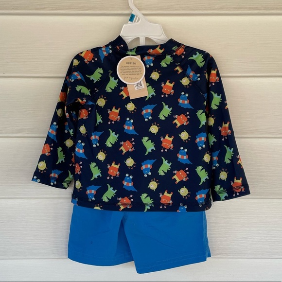 First Impressions Monster Rash Guard Set Sz 24 Months - Picture 4 of 11